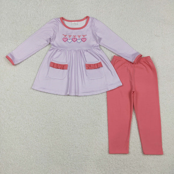 GLP2906 Valentine's Day Embroidered love girls set