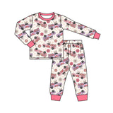 11.13 Pre-order GLP3169 baby girls Easter egg bunny long sleeves pajamas