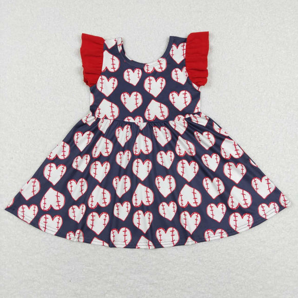 GSD0514--Valentine's Day softball short sleeve dress