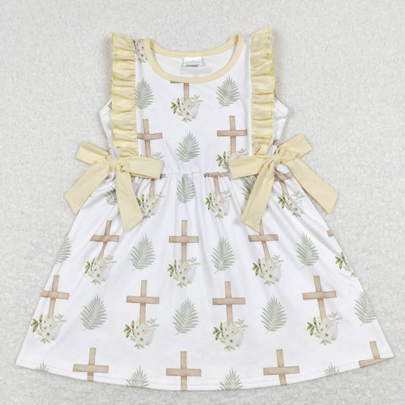 GSD0571-- Easter cross girls dress