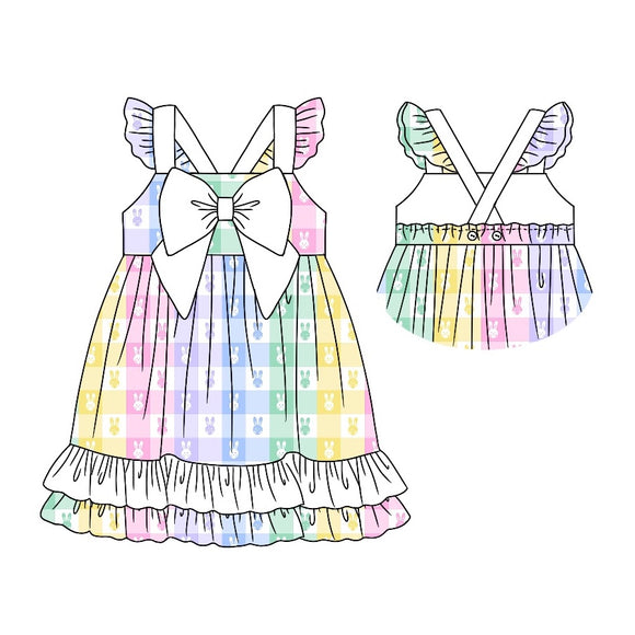 GSD0591--pre order Easter rabbit girls dress