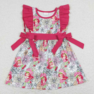 GSD0613-- short sleeve Strawberry Girl girls dress