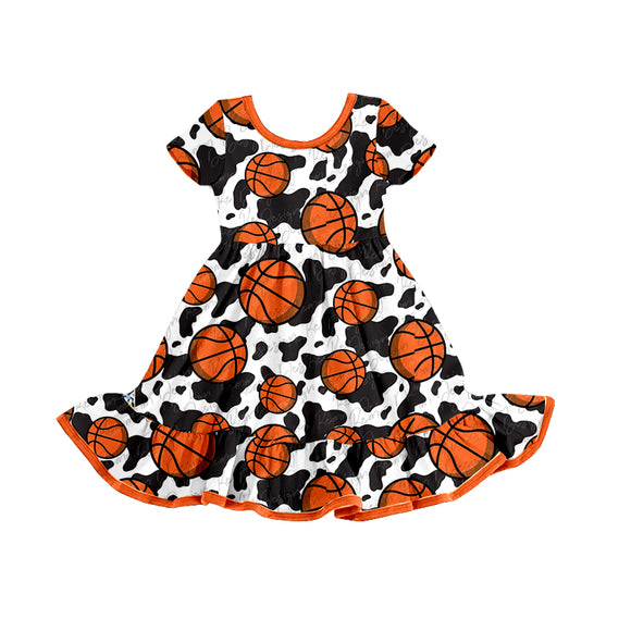 GSD0788--pre order basketball short sleeve girls dress