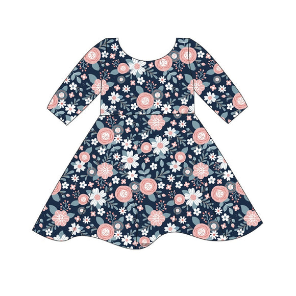 Pre-order GSD1363 Girls Floral Dress ( Deadline July 2 )
