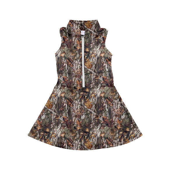 GSD1384 pre order hunting sleeveless yoga dress