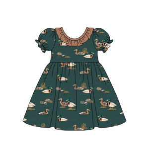 GSD1480 pre order short sleeve mallard ducks girls dress