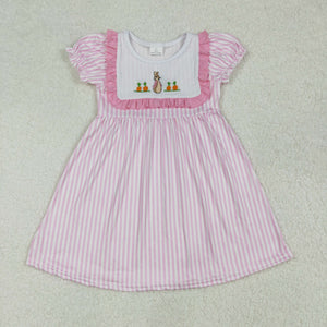 GSD1532 embroidered rabbit baby girl Easter summer dress