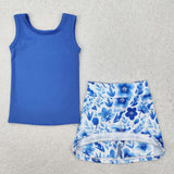 GSD1595 baby girls blue Outfits yoga Skirt