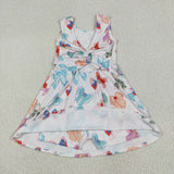 GSD2049 baby girls sleeveless colorful bow dress Yoga