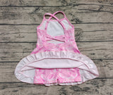 Pre-order GSD2288 girls sleeveless Butterfly Dress yoga