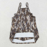 GSD2720 girls green camo slip Dress yoga