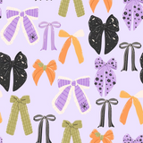 GSD2737 girls purple black orange bow dress yoga