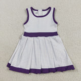 GSD2758 girls purple Dress yoga