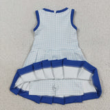 GSD2759 girls Sapphire blue Dress yoga
