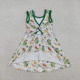 GSD2950 girls Mardi Gras Crocodile sleeveless Dress yoga