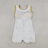 GSD2951 girls Mardi Gras mask sleeveless Dress yoga