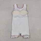 GSD3095 girls floral pink sleeveless Dress yoga