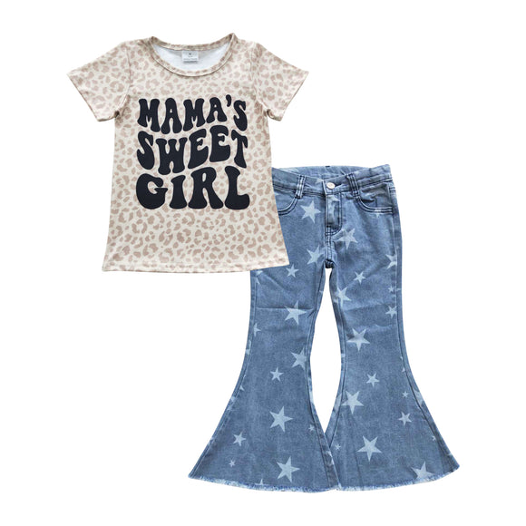 mama's sweet girl top + star jeans outfits