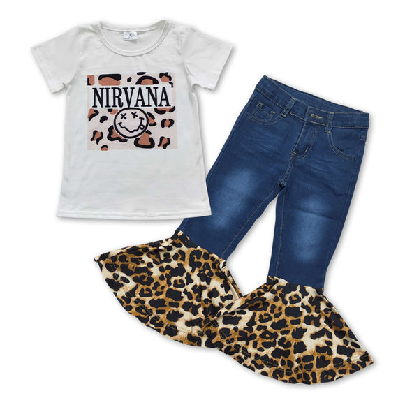 nirvana leopard +  jeans girls clothing