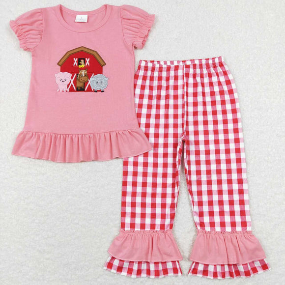 GSPO0994--- Valentine's Day embroidery farm girl outfits