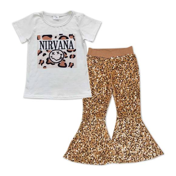 GSPO0996--nirvana top+  sequined bell bottoms