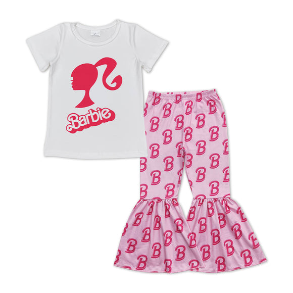 GSPO1011--CARTOON girl pink girl clothing  outfits
