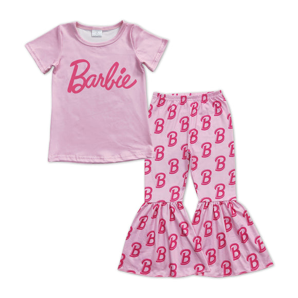 GSPO1012--CARTOON girl pink girl clothing  outfits