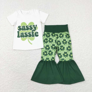 GSPO1029---short sleeve sassy lassie girls clothing