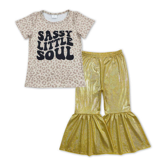 GSPO1070--sassy little soul top + satin pants