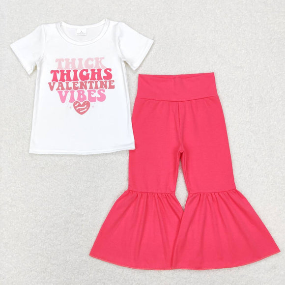 GSPO1128-- short sleeve thick thighs Valentine vibes girls outfits
