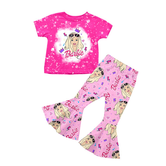 GSPO1205---pre order short sleeve pink girls outfits