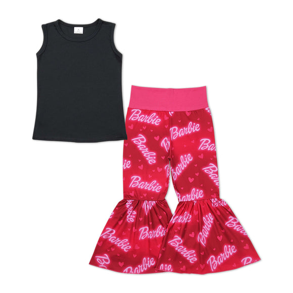 GSPO1225 black red girls clothing outfits
