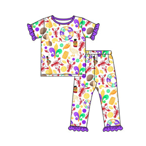 GSPO1731 pre order crayfish purple girls pajamas