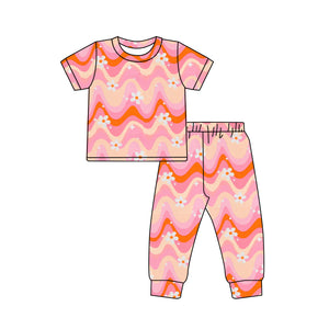 GSPO1762 pre order rainbow pink girls  pajamas