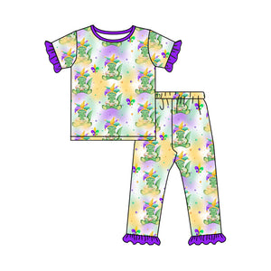 GSPO1766 pre order Mardi Gras girls  pajamas