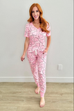 Pre-order GSPO1859 adult women Valentine's Day pink pajamas（Deadline Dec.18）