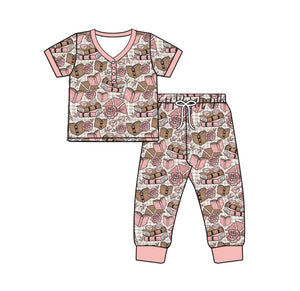 Pre-order GSPO1860 adult women pink pajamas（Deadline Dec.18）