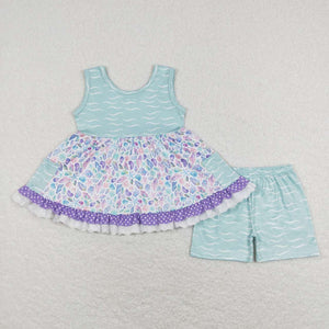 GSSO0404--summer marine organism girls outfits