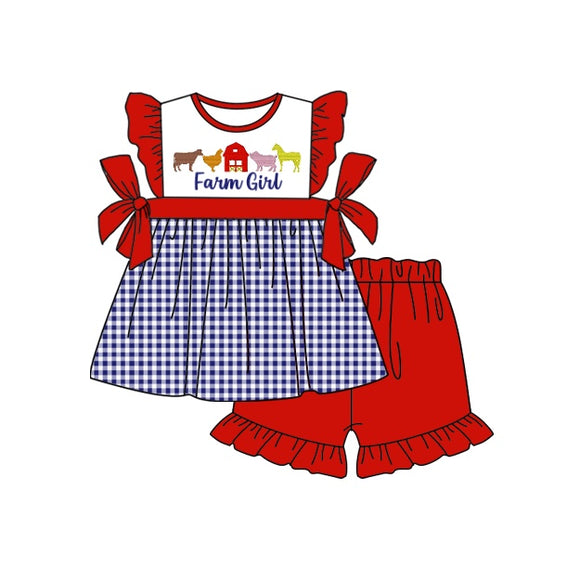 GSSO0431--pre order summer farm GIRL outfits