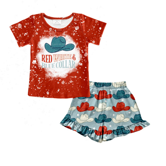 GSSO0560--pre order summer hat red girls outfits