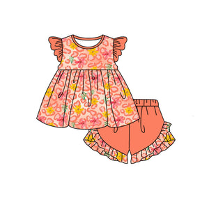 GSSO0570--pre order summer flower girls outfits