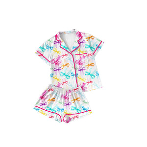 GSSO1479 pre-order adult pajamas  bows print women summer pajamas set-2024.11.4