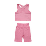 Multicolored yoga girl summer set