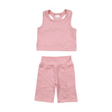 Multicolored yoga girl summer set