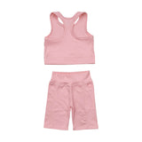 Multicolored yoga girl summer set