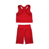 Multicolored yoga girl summer set