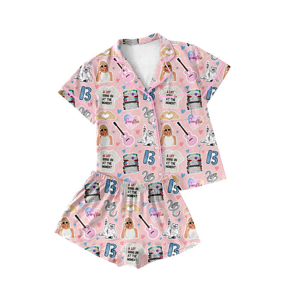 Pre-order GSSO1743 Adult summer pink singer pajamas ( Deadline Dec.29 )