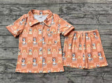 Pre-ordre GSSO1804 Adult women cartoon dog orange shorts pajamas （Deadline Jan.6）