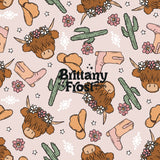 Pre-order GSSO1809 girls brown short sleeve bull pajamas（Deadline Jan.7）