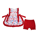 Matching Baby girls 4th of July America Baby  outfits